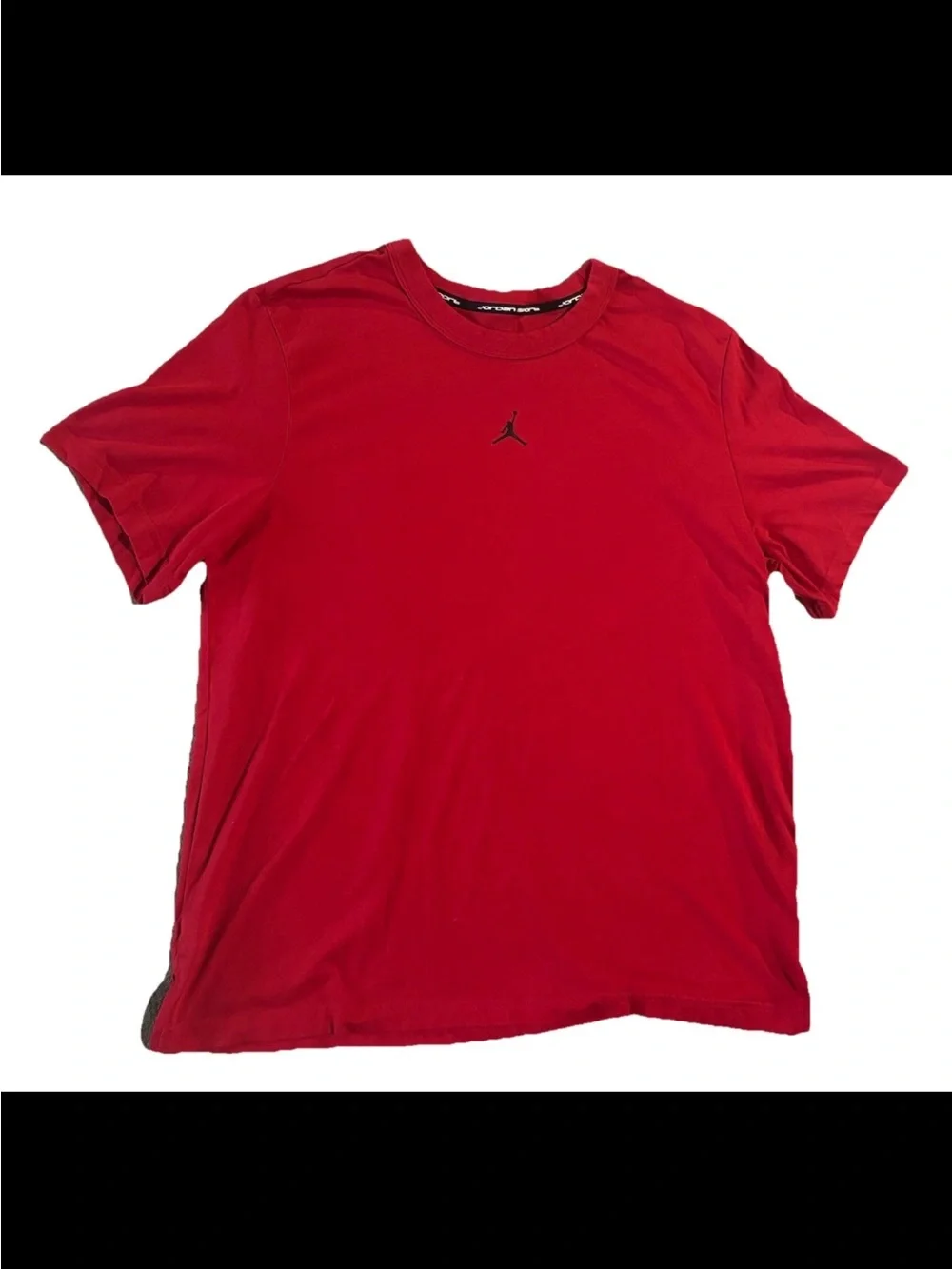 Jordan Dri-Fit Short-Sleeve Jumpman Logo T-Shirt Red Mens SZ.XL